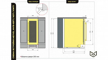 картинка Комбинированный винный шкаф Meyvel MV19-KBT1 