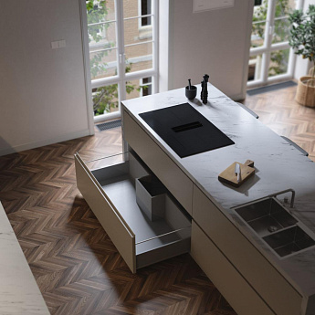 картинка Варочная панель со встроенной вытяжкой Asko HIHD854MM 