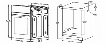 картинка Электрический духовой шкаф Evelux EO 420 PB 