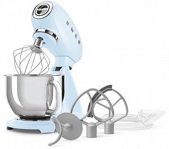 картинка Миксер планетарный Smeg SMF05PBEU постельный голубой 