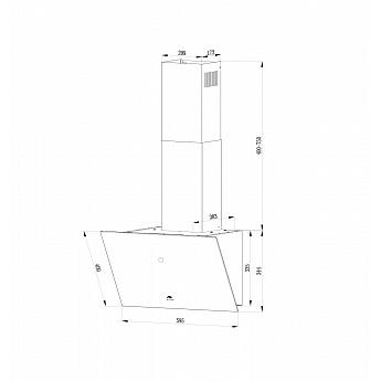 картинка Кухонная вытяжка Millen MKH 601 WH 