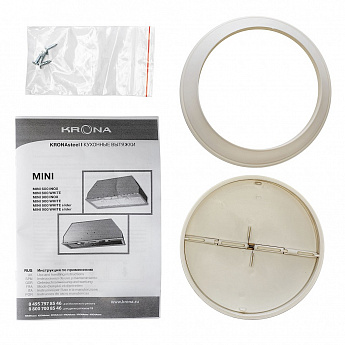 картинка Кухонная вытяжка Krona MINI 600 WHITE SLIDER 