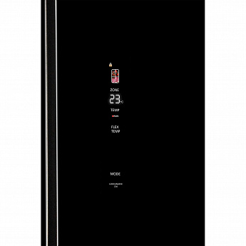 картинка Полувстраиваемый холодильник Hiberg RFQ-600DX NFGB inverter черный 