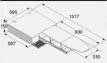 картинка Выдвижная гладильная доска ASKO HI1153W 