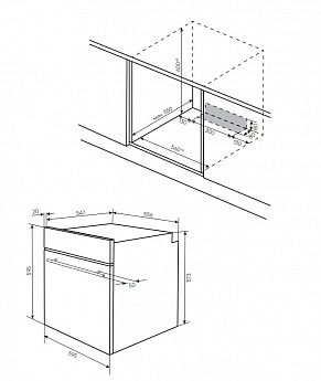 картинка Электрический духовой шкаф Kuppersberg HO 603 Black line 