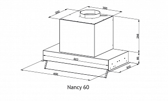 картинка Кухонная вытяжка Kuppersberg NANCY 60 BLACK 