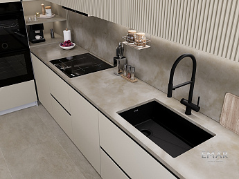 картинка Кухонная мойка Emar EMB-660(UN) PVD Black 