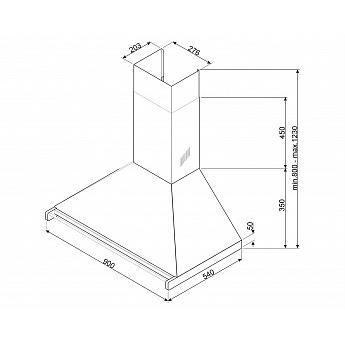 картинка Кухонная вытяжка Smeg KD90HXE 