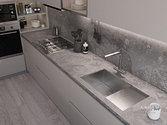 картинка |Discount| Кухонная мойка Emar Pvd EMB-124 SATINE  