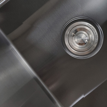 картинка Мойка для кухни Gerda GS 5045 G 4 в 1 графит (мойка, дозатор для мыла, коландер и сифон) 