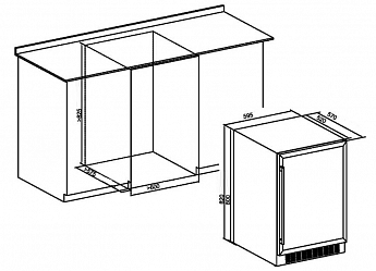 картинка Комбинированный винный шкаф Weissgauff WWC-46 DB DualZone 