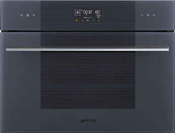 картинка Электрический духовой шкаф с СВЧ Smeg SO4102M1G Neptune grey 