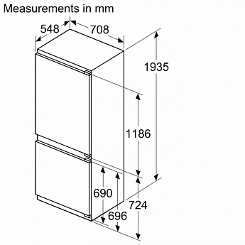 картинка Встраиваемый холодильник Bosch KBN96ADD0  картинка Встраиваемый холодильник Bosch KBN96ADD0