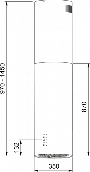 картинка Кухонная вытяжка Franke REEF WH 35 белая 