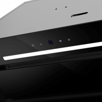 картинка Кухонная вытяжка Maunfeld TRAPEZE 602SGG BLACK 