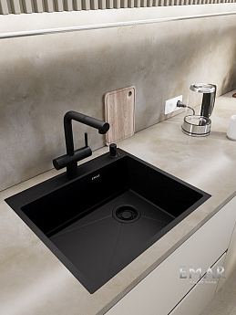 картинка Кухонная мойка Emar EMB-560(TOP) PVD Black 