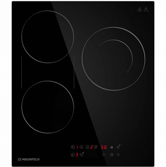 картинка Электрическая варочная панель Maunfeld CVCE453BDBK  картинка Электрическая варочная панель Maunfeld CVCE453BDBK