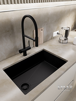 картинка Кухонная мойка Emar EMB-660(UN) PVD Black 