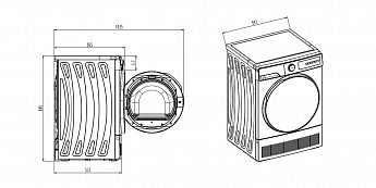 картинка Сушильная машина Delonghi DTD 8105 Н FABIO 