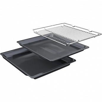 картинка Электрический духовой шкаф с паром Bosch HBG536EB3 черный  