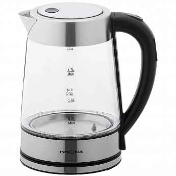 картинка Чайник электрический Krona Digitaler Glas Licht 1,7л 