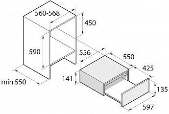 картинка Ящик для вакуумирования ASKO ODV8127B 