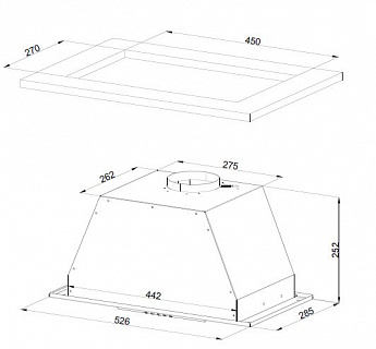 картинка |Discount| Кухонная вытяжка Kuppersberg INLINEA 52 BX  