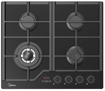 картинка Газовая варочная панель Midea MG697TTGB черная 