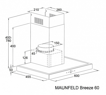 картинка Кухонная вытяжка Maunfeld Breeze 60 Inox 