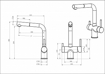 картинка Смеситель Oulin OL - 8026  