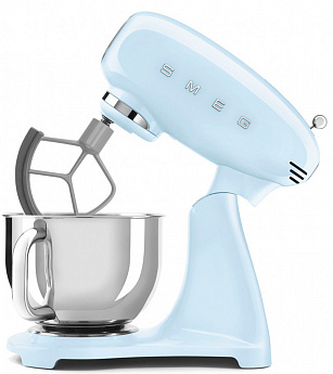 картинка Миксер планетарный Smeg SMF05PBEU постельный голубой 
