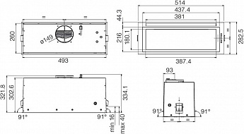 картинка Кухонная вытяжка Elica LANE SENSOR @ BLMAT/A/52 