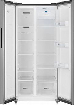 картинка Отдельностоящий холодильник Weissgauff WSBS 500 Inverter NoFrost Inox 