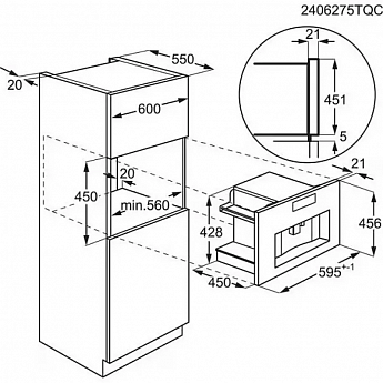 картинка Кофемашина встраиваемая Aeg NKC9N8T черный матовый 