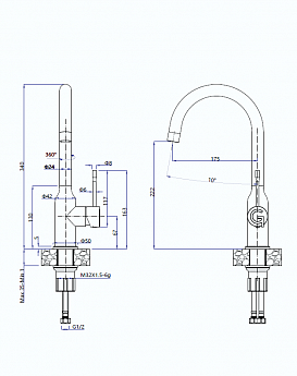 картинка Смеситель Rivelato Garda 1923502 BS 