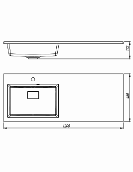 картинка Раковина Florentina АВАНТИ 1200L 