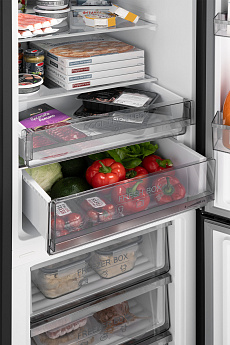 картинка Отдельностоящий холодильник Weissgauff WRK 2000 Total NoFrost Inverter Black 