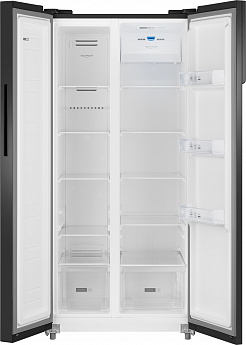 картинка Отдельностоящий холодильник Weissgauff WSBS 500 Inverter NoFrost Rock Glass 