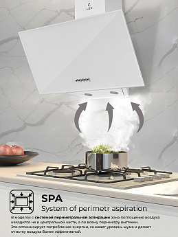 картинка Кухонная вытяжка Lex META 600 WHITE 