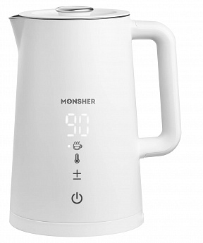 картинка Чайник Monsher MK 502 BLANC  картинка Чайник Monsher MK 502 BLANC