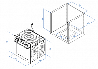 картинка Газовый духовой шкаф Weissgauff WGO 700 D INOX 