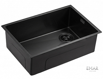 картинка Кухонная мойка Emar EMB-660(UN) PVD Black 