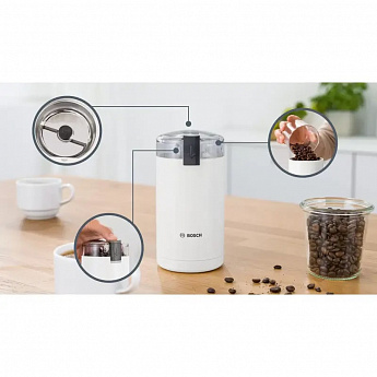 картинка Кофемолка Bosch TSM6A011W белый 