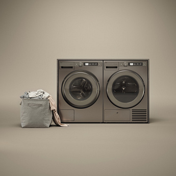 картинка Стиральная машина с паром Asko W5096RT титан 