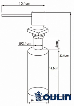 картинка Дозатор для мыла Oulin OL-401 FS 