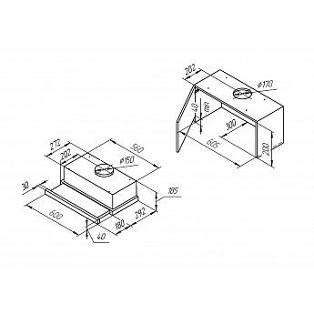 картинка Кухонная вытяжка Kuppersberg SLIMLUX IV 60 GB 