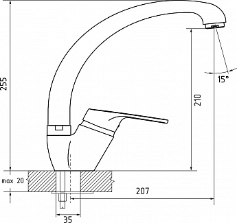 картинка Смеситель Granfest 3323 