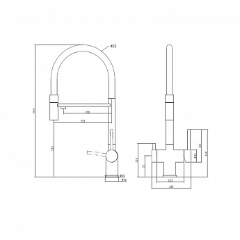 картинка Смеситель Emar Pvd ЕС - 7024 PVD DARK 