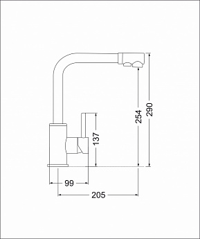 картинка Смеситель EMAR ЕСВ 7015 Black 