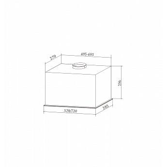 картинка Кухонная вытяжка Millen MBKHG 601 WH 